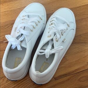 Keds Women's Classic White Lace-Up Sneakers
